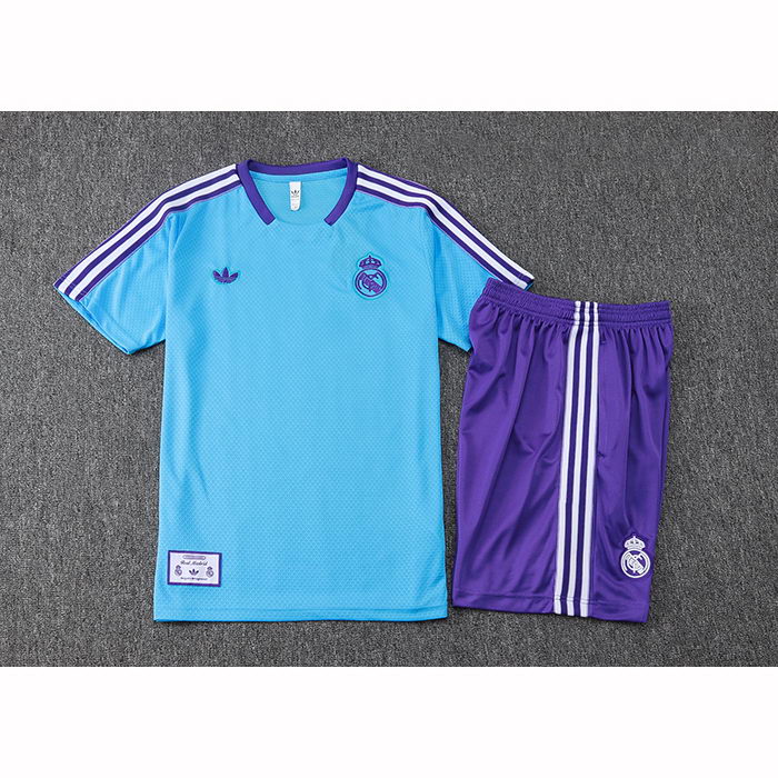 Chandal del Real Madrid Manga Corta 25-26 Azul - Pantalon Corto